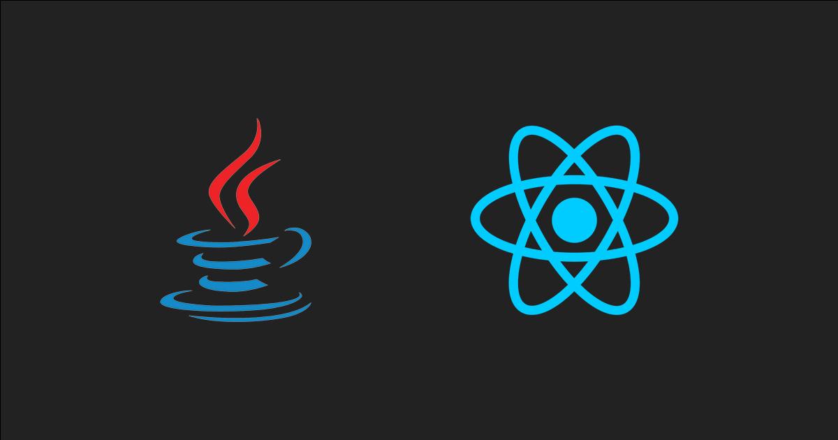 Java +React logo