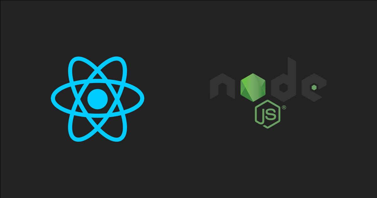 React + Node logo